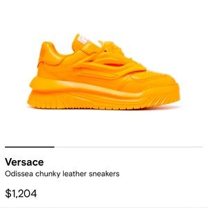 Versace - Odissea chunky leather sneakers - men - Calf Leather/Calf